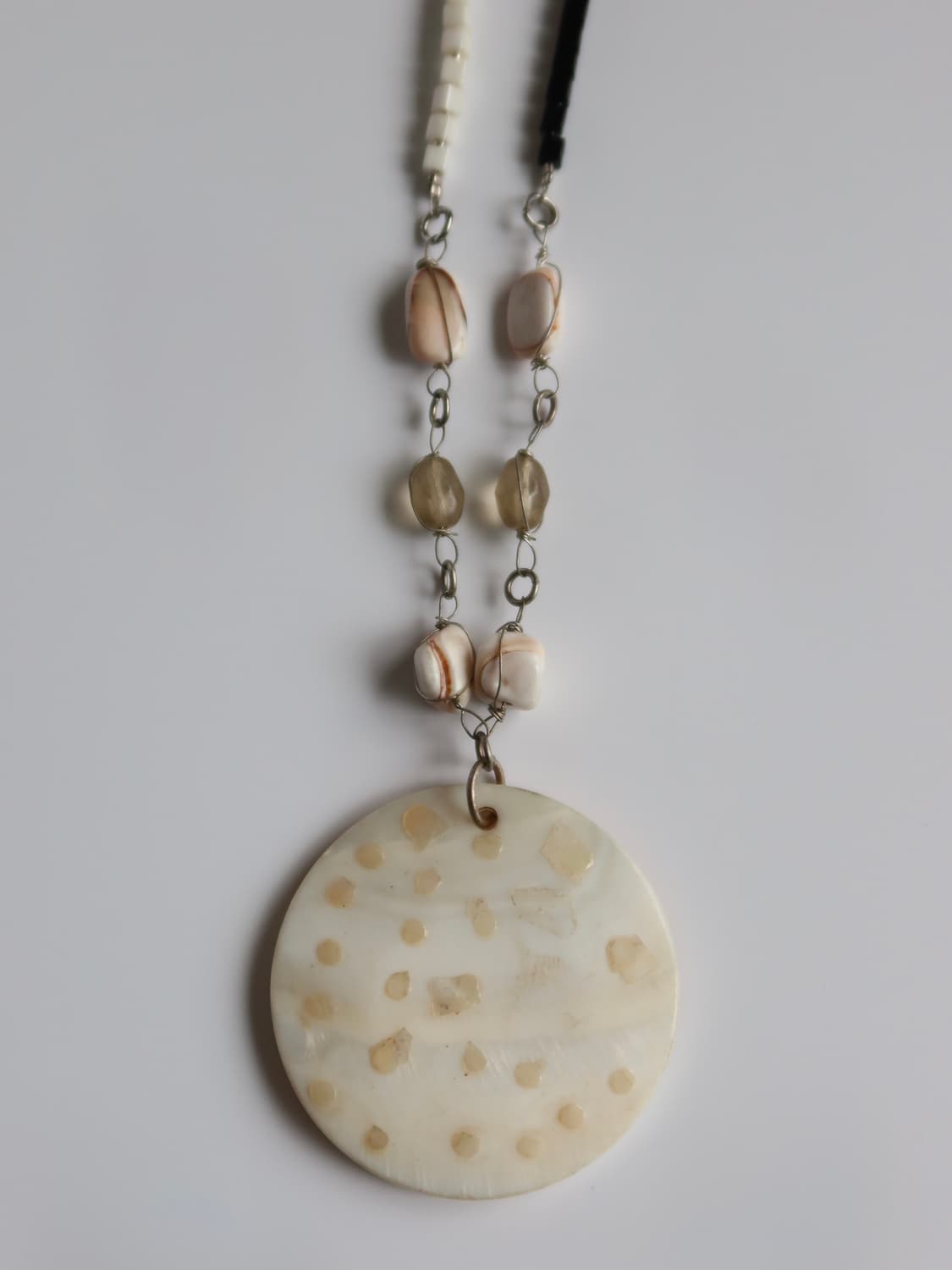 dual tone shell necklace 상품이미지4