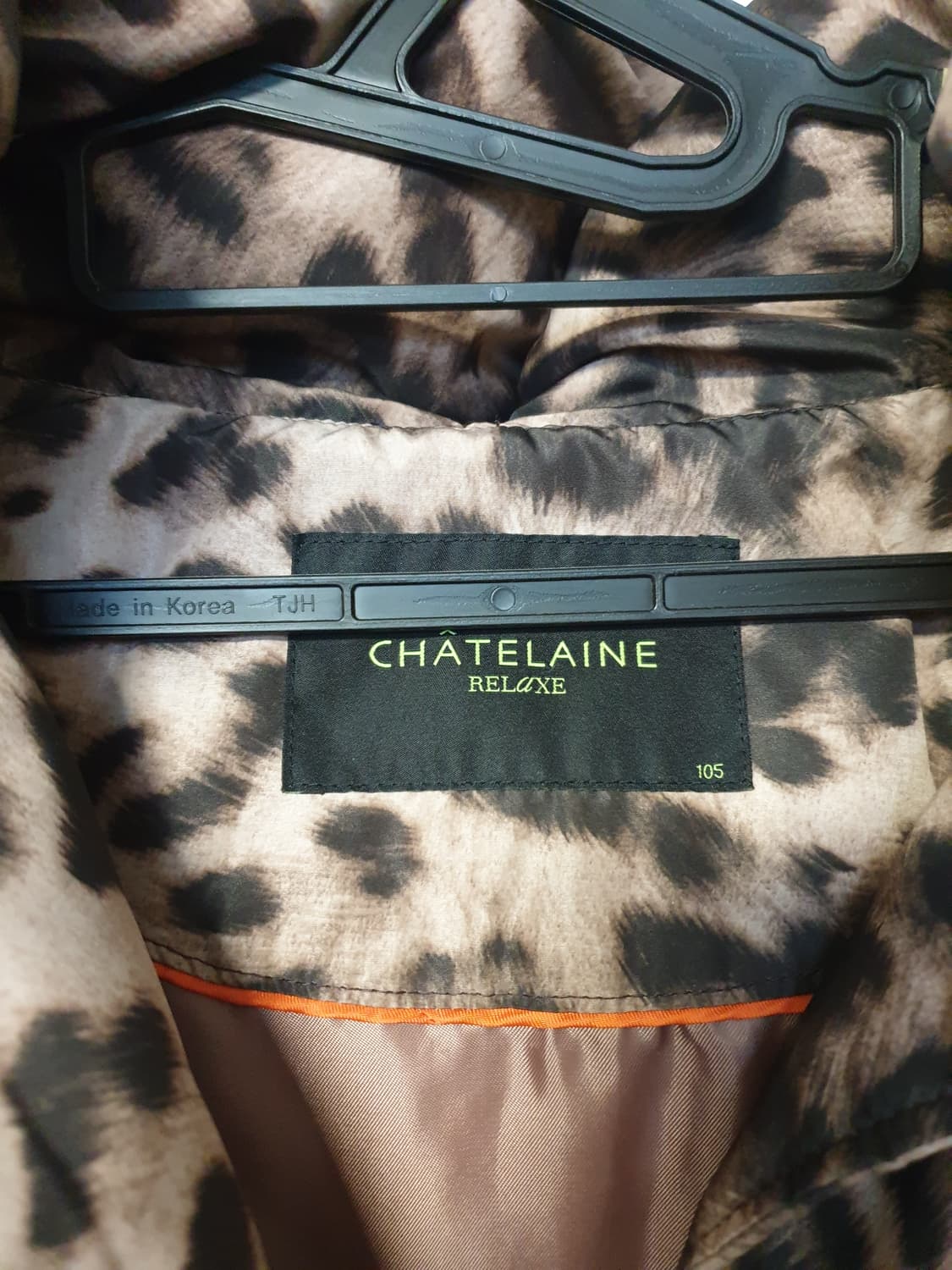 레오파드 패딩 여성 105size 상품이미지7