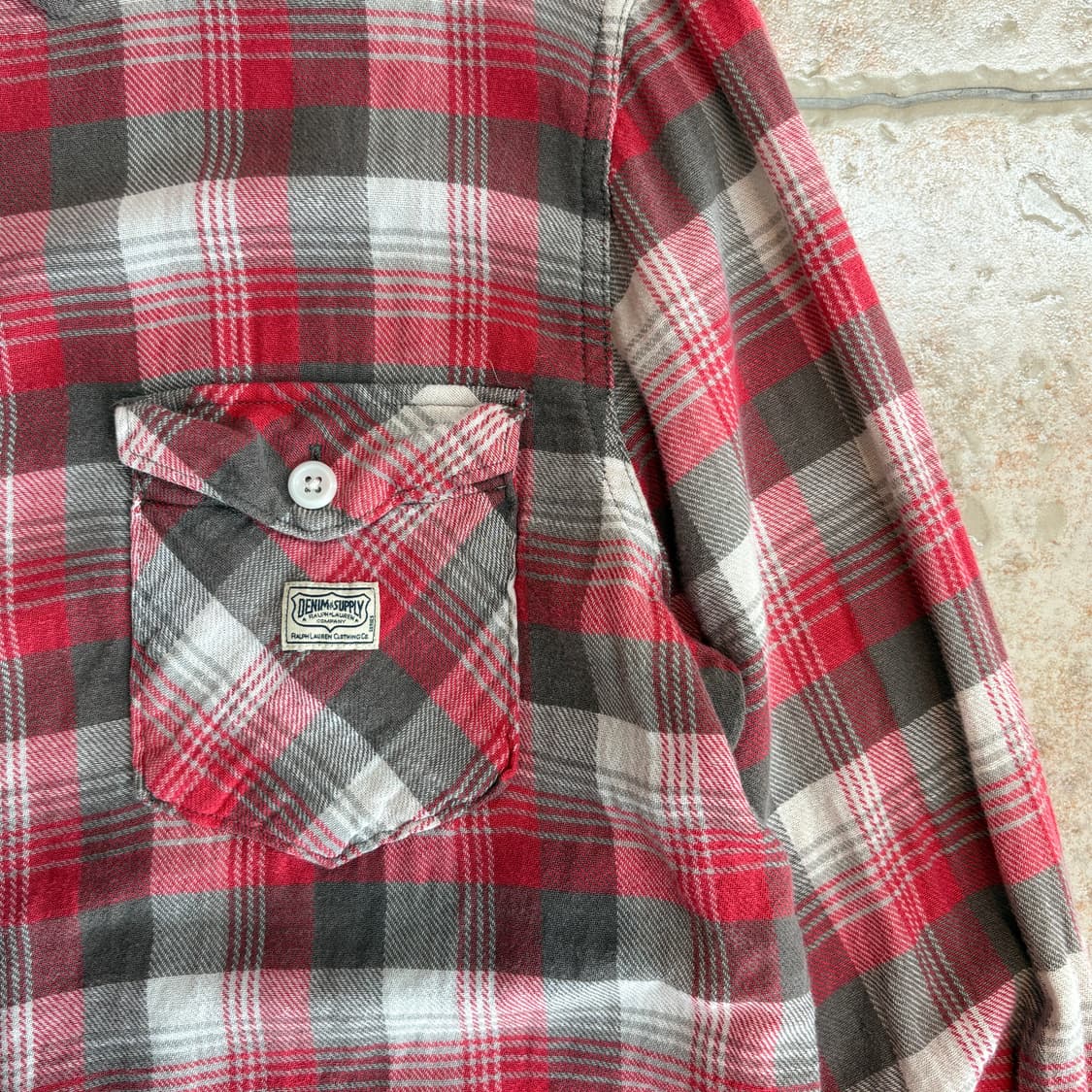 (L) Denim&Supply pattern shirt (regular) 상품이미지3