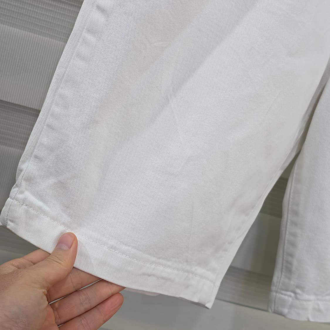 빈티지 EDWIN 1493 화이트 데님 반바지- 우먼26정도 상품이미지3