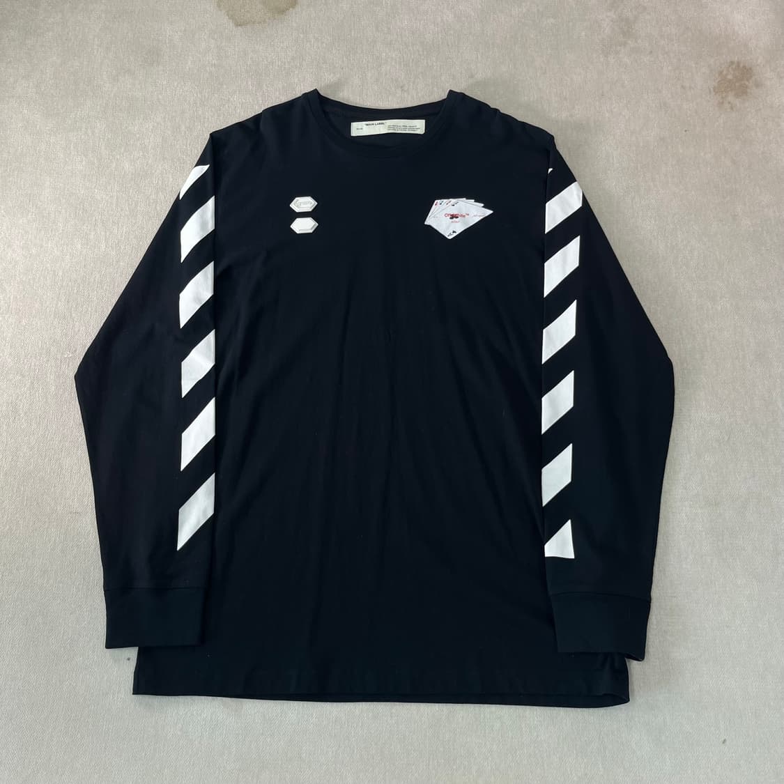 105 오프화이트 랜드카드 롱슬리브 티셔츠 상품이미지2