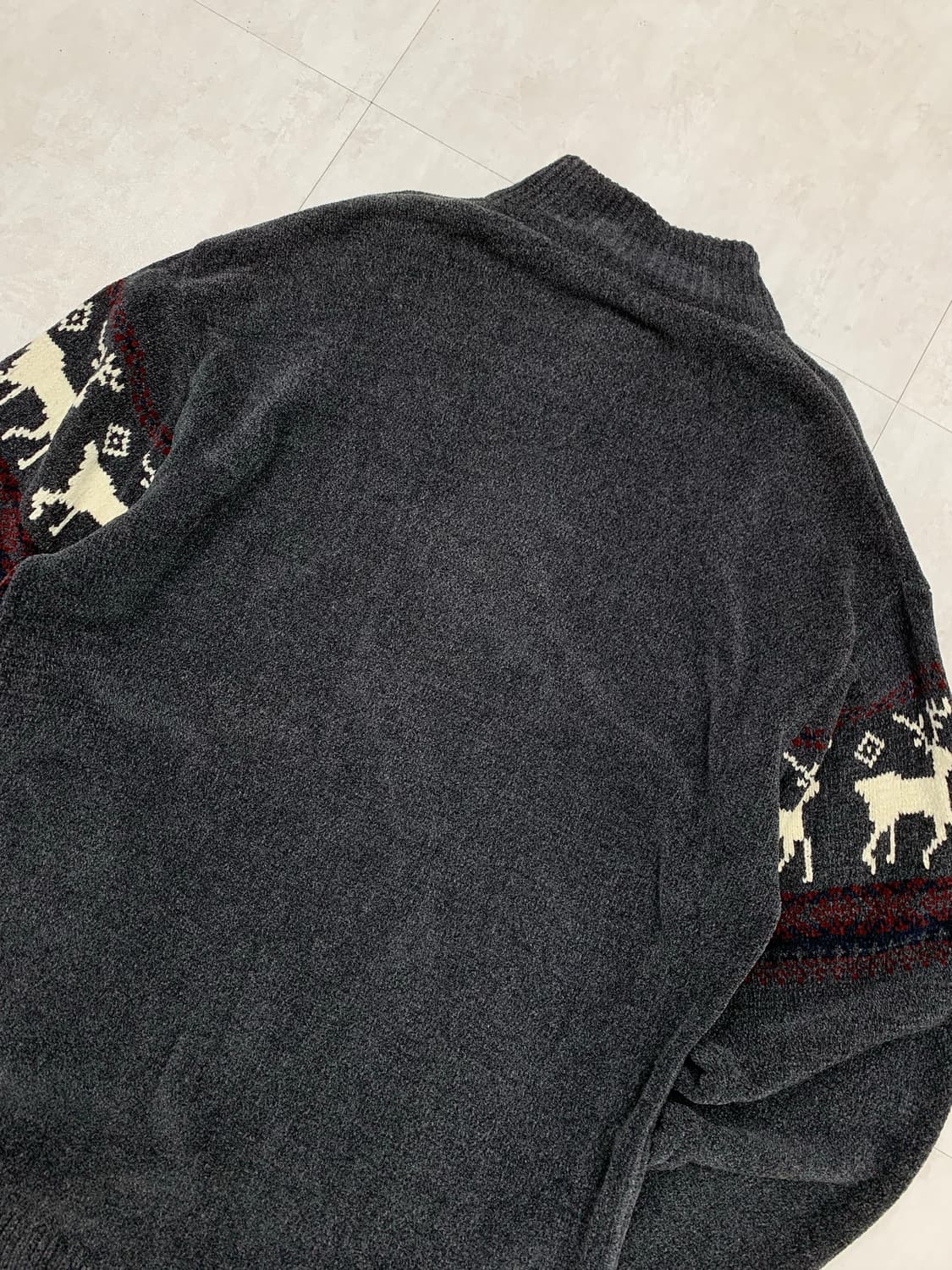 Asnas 패턴 반집업 니트 #407 상품이미지7