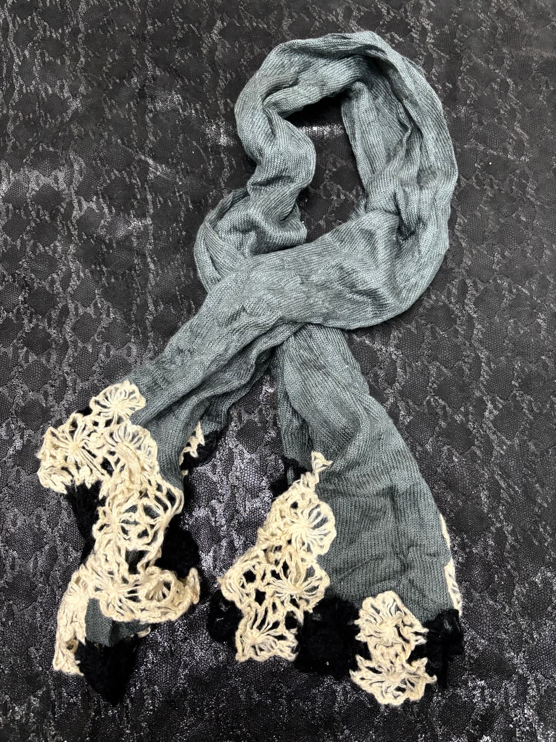 1. Y2K mood Navy Scarf 2.5 상품이미지2