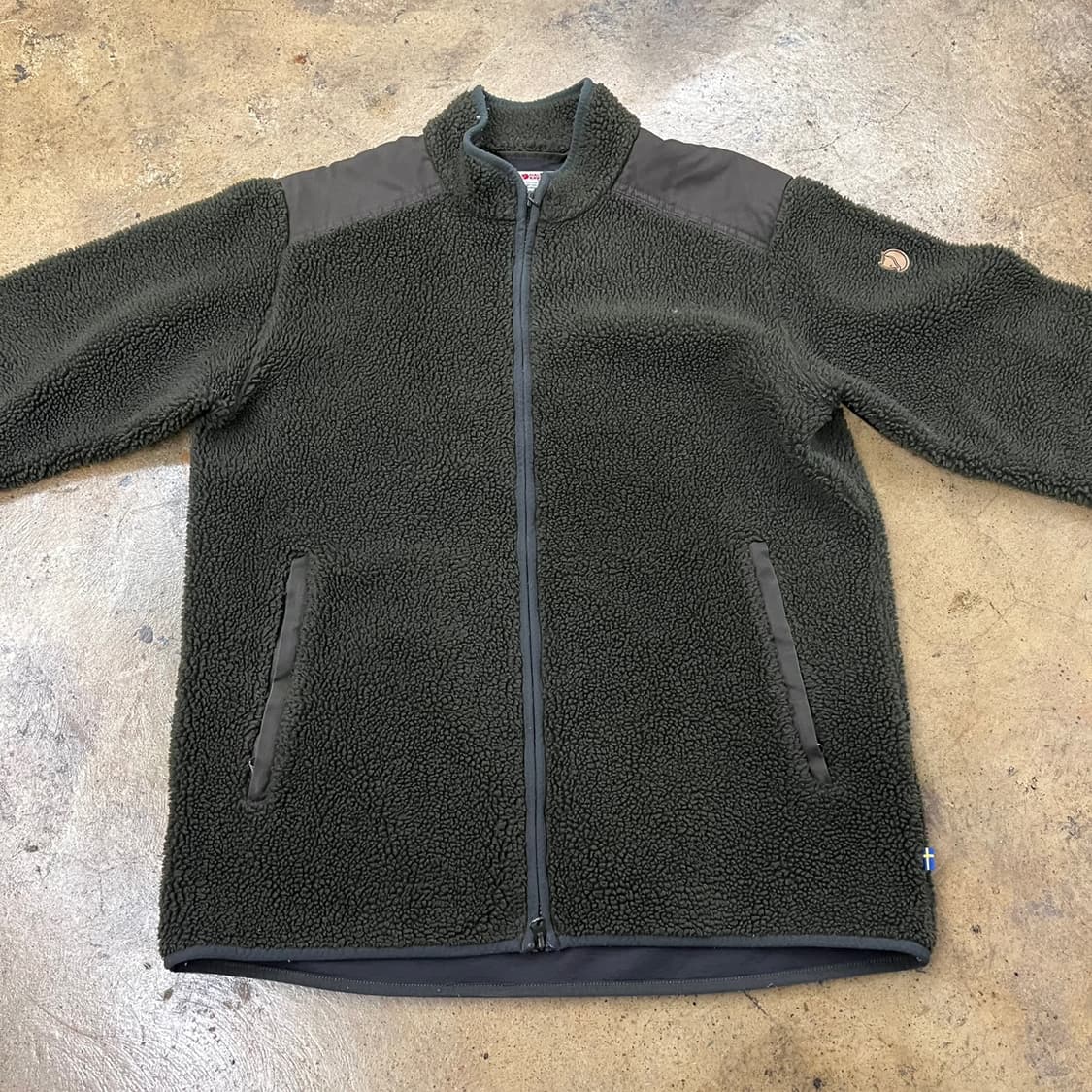 [정품/M] 피엘라벤 플리스 자켓 다크올리브 b10 상품이미지3