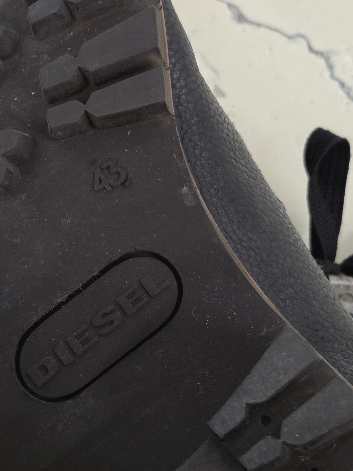 DIESEL 디젤 레더 캔버스 워커 부츠 상품이미지5