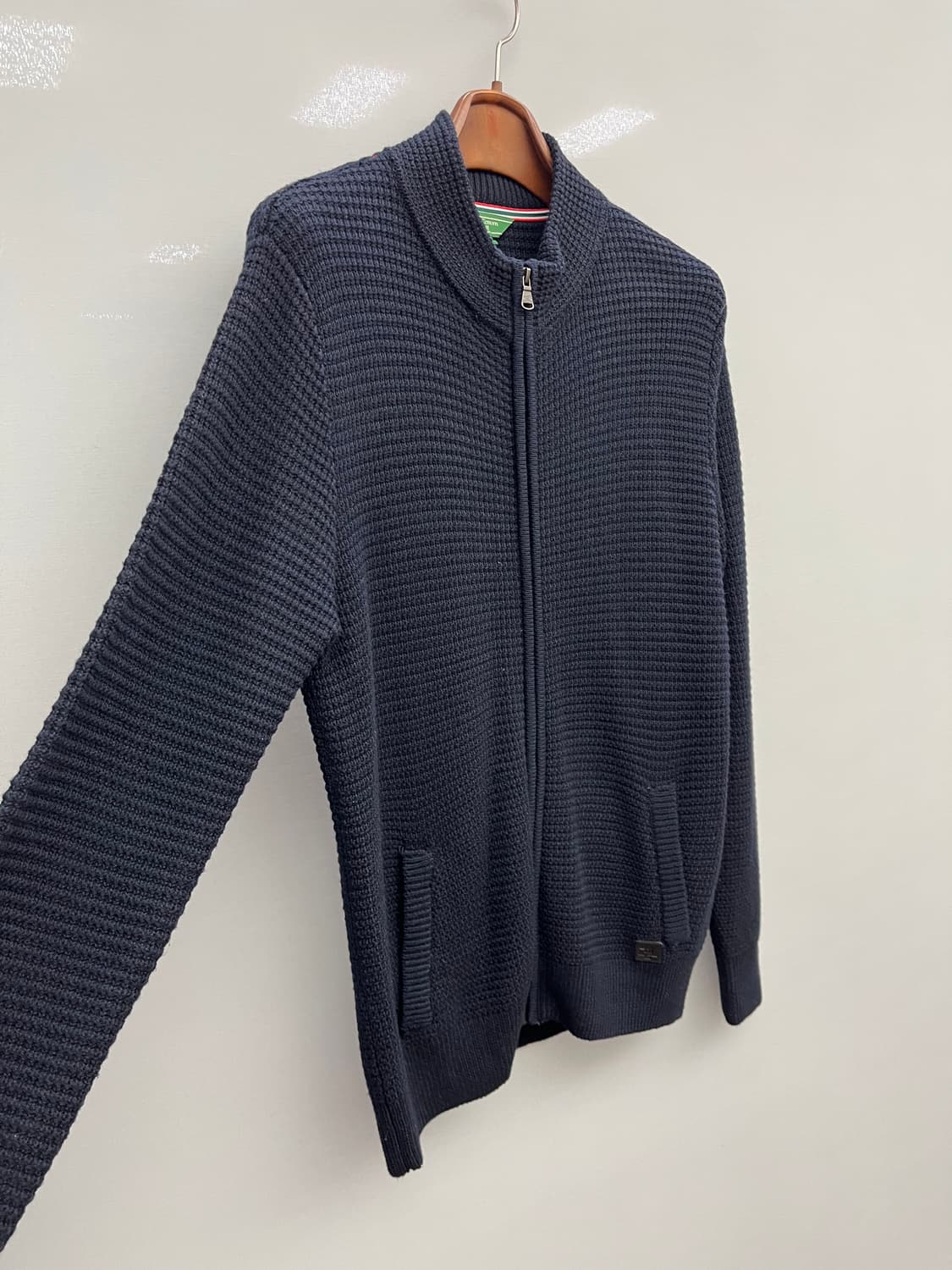 남성 헨리코튼 골프 집업니트 상품이미지2