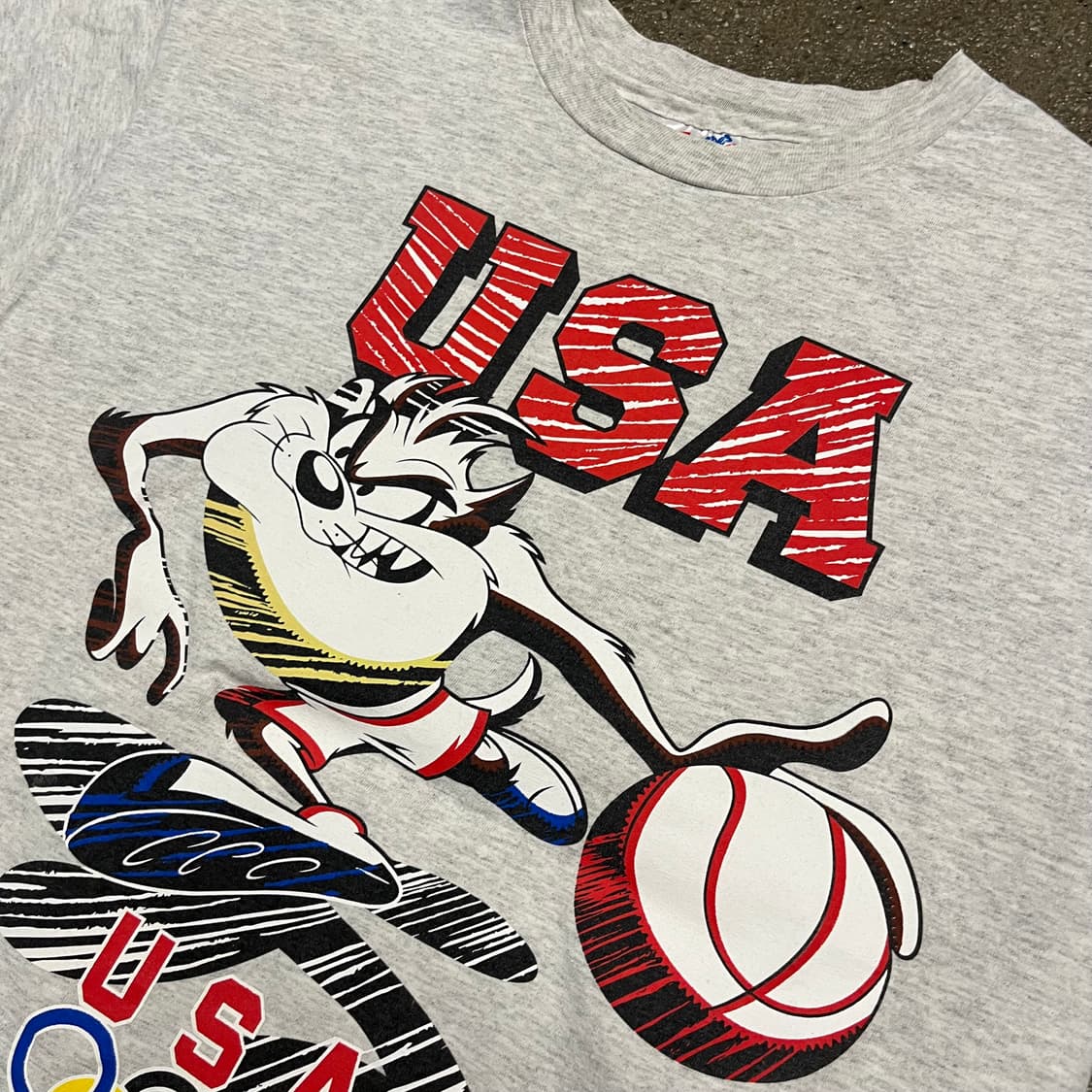 90s 테즈 올림픽 프린팅 티셔츠 (100) 상품이미지2