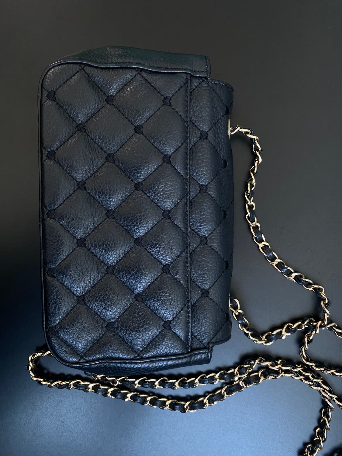 러브캣 블랙 퀼팅 체인백 상품이미지3