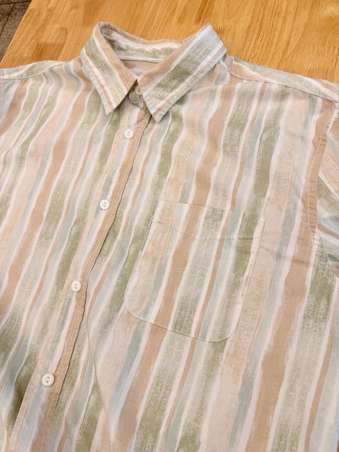 베네통 스트라이프 셔츠 상품이미지3