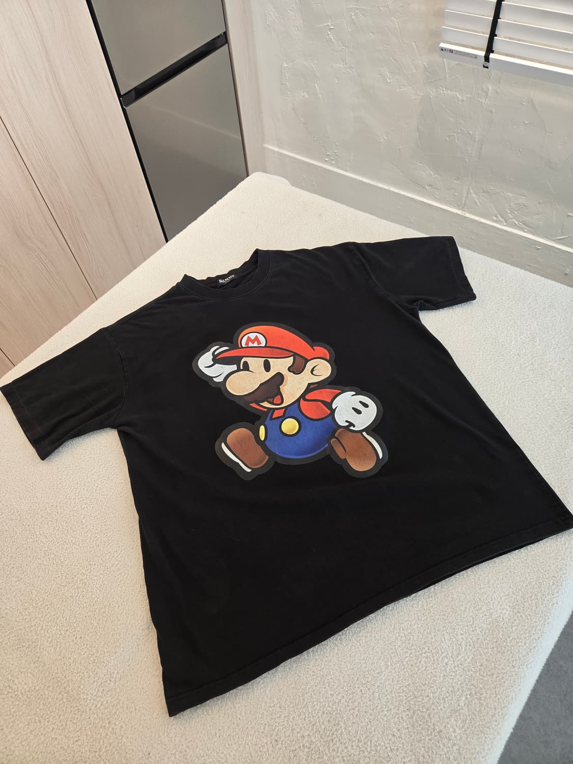 발망 마리오 콜라보 반팔 티셔츠 블랙 105 상품이미지3