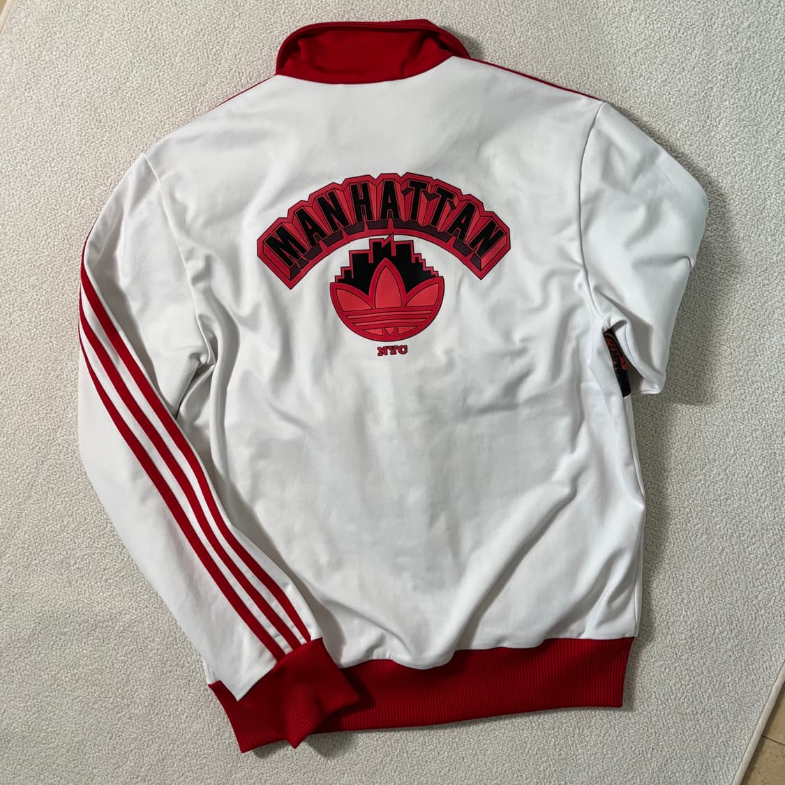 아디다스 아디컬러 한정판 맨해튼 빨흰 트랙탑 져지 상품이미지5