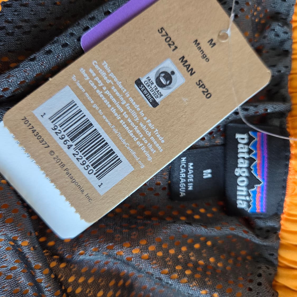 M 파타고니아 반바지 배기스 5인치 망고164 상품이미지3