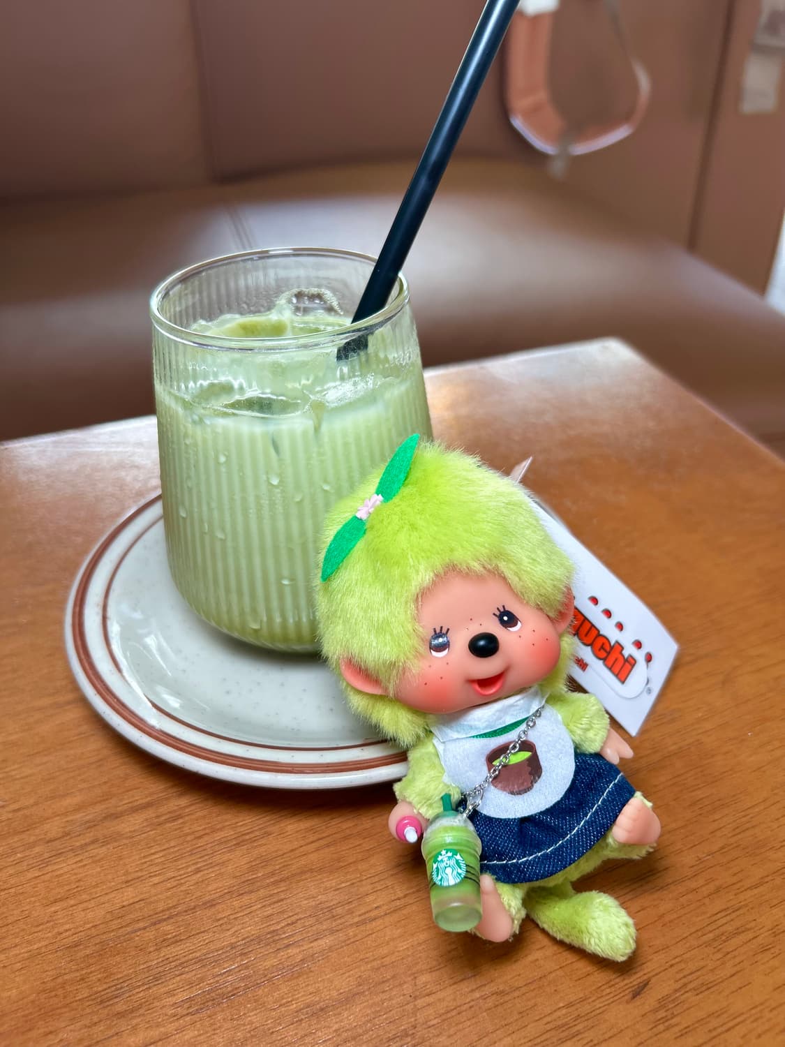 (80)정품몬치치 커스텀키링🍵🌱말차빅헤드 상품이미지6