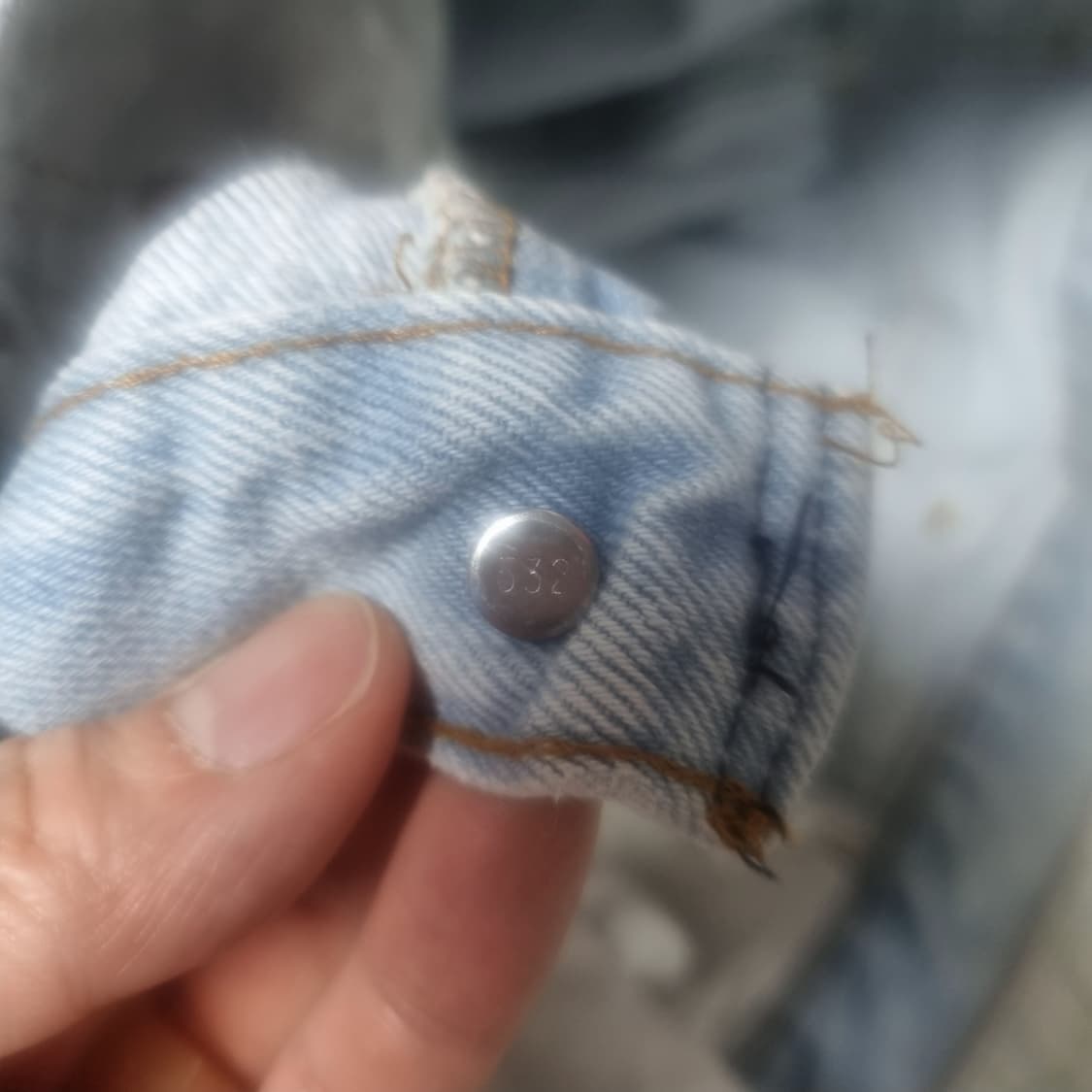 리바이스 501 made in usa 연청 상품이미지6