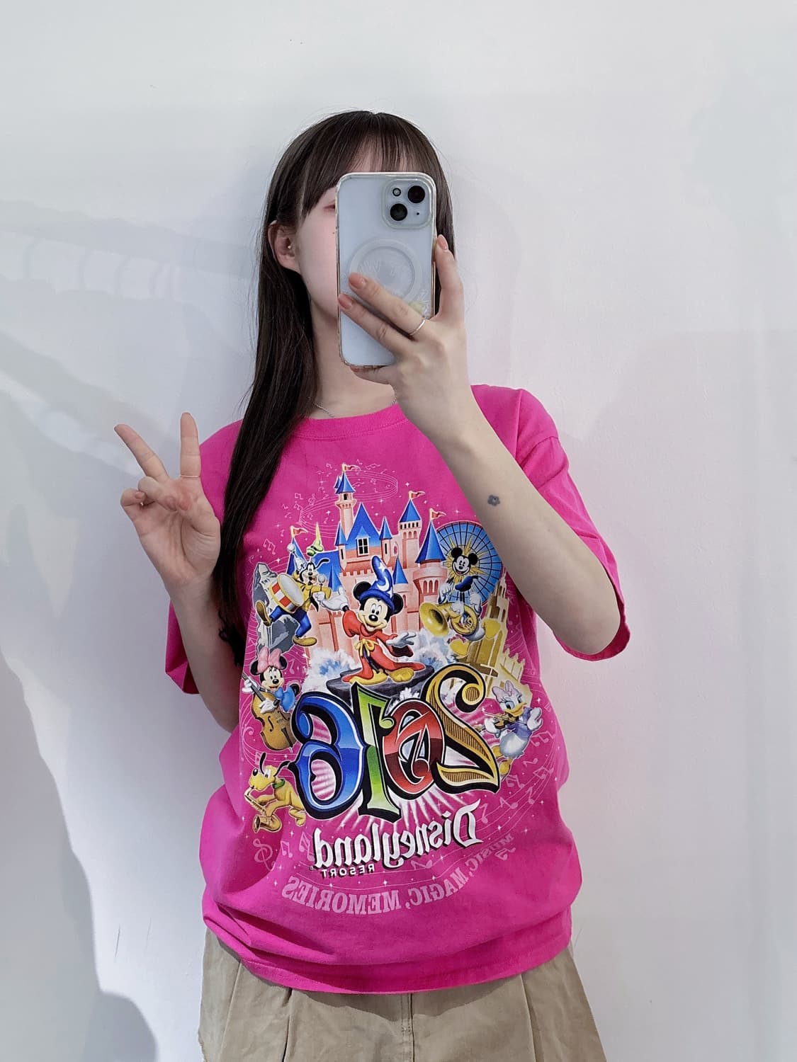 디즈니랜드 2016 미키마우스 반팔 상품이미지1