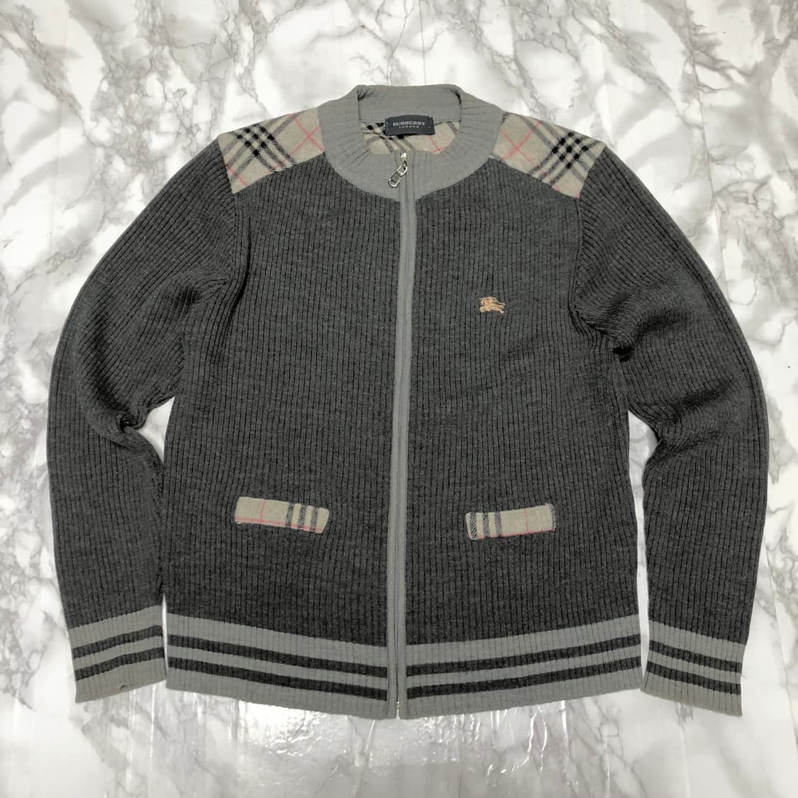 버버리 니트 가디건 자켓 여성용 상품이미지2