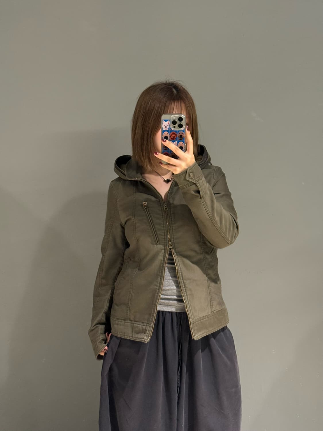 hood & high-neck 2-way detail jacket 상품이미지2