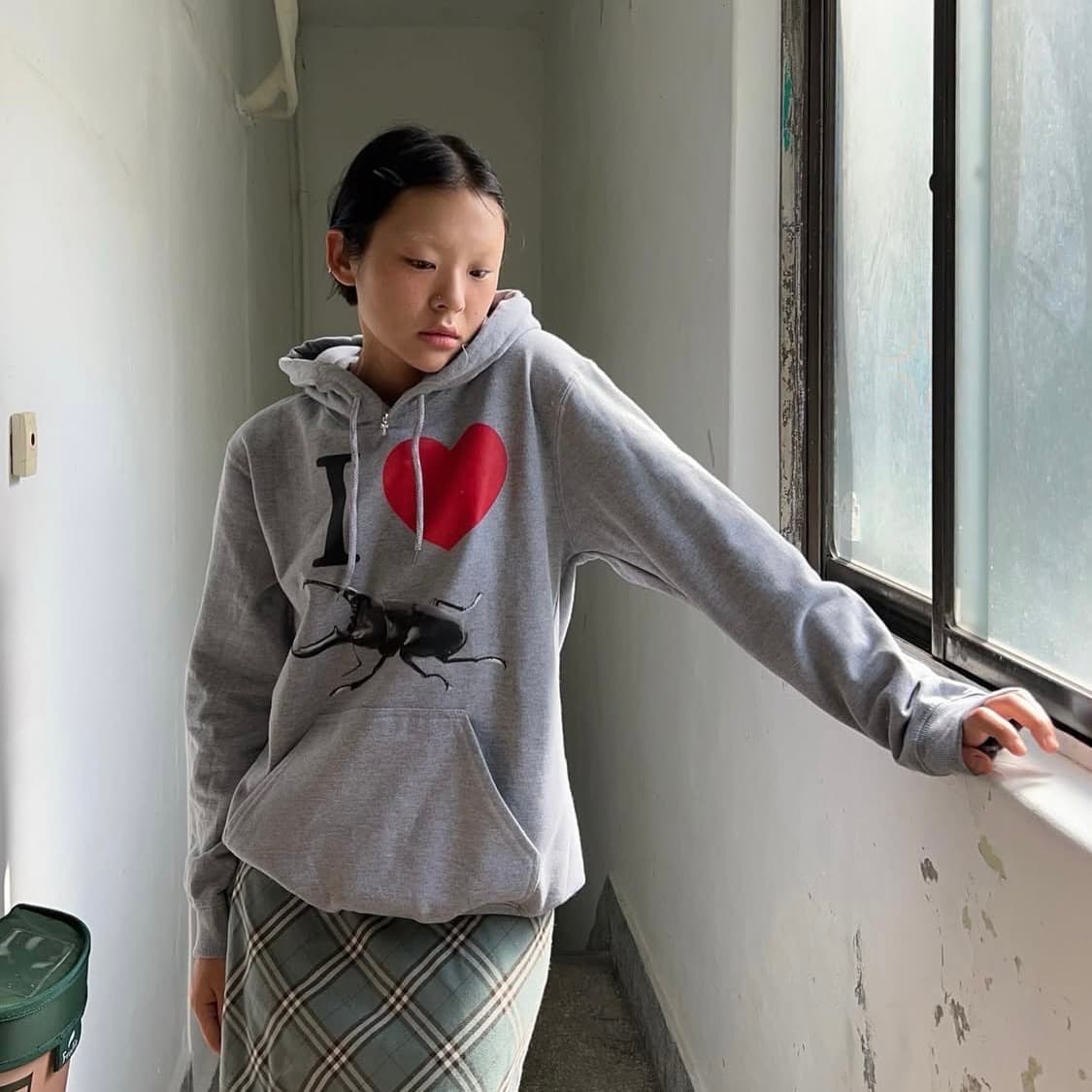 GILDAN 미도리 하우스 비틀후드 i ♡ 비틀 아이러브 키치 갸루 상품이미지2