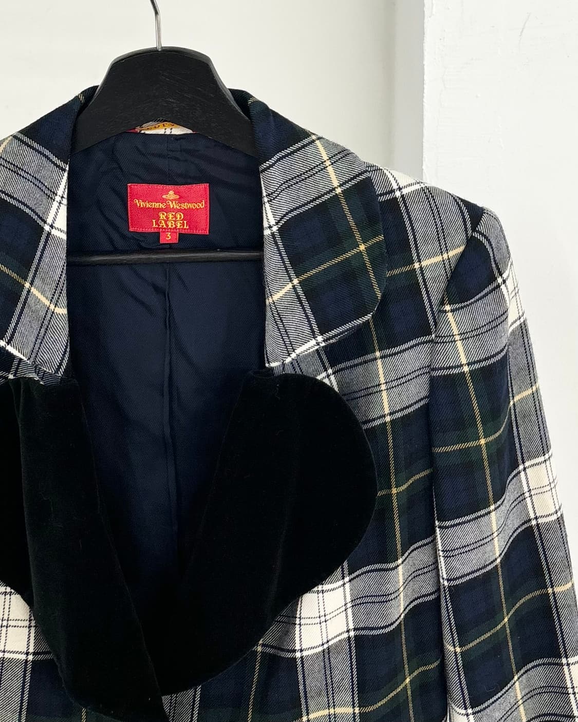 비비안 웨스트우드 레드라벨 체크 자켓 상품이미지4