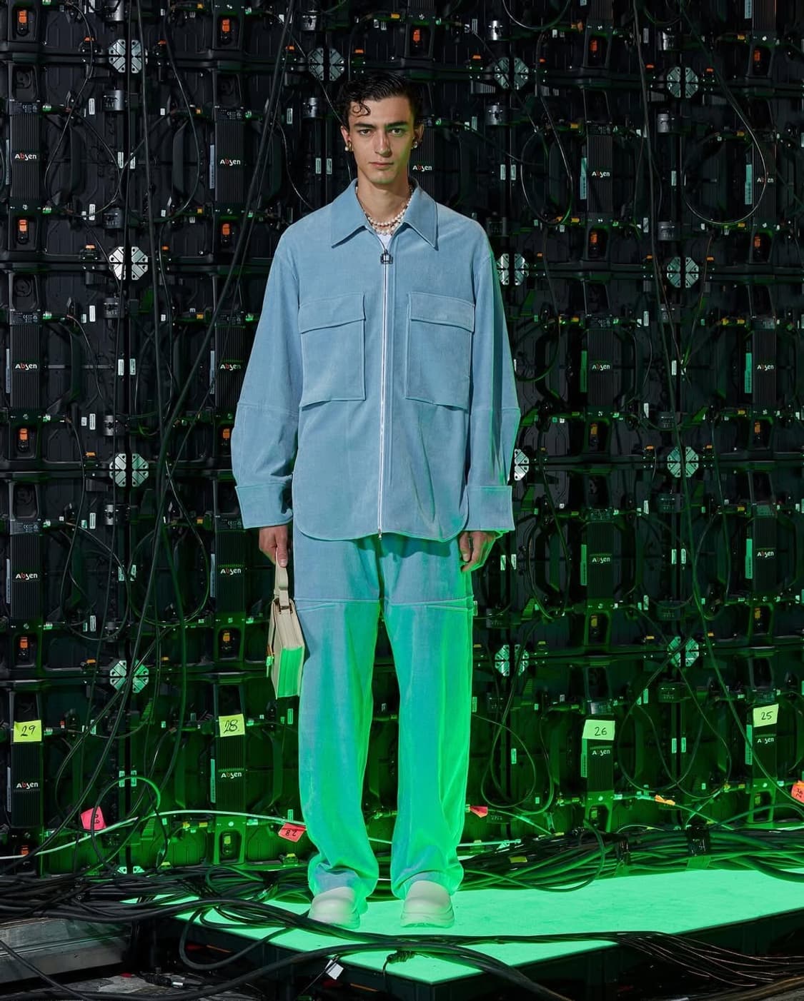 우영미 블루 코듀로이 점퍼 48사이즈 상품이미지8