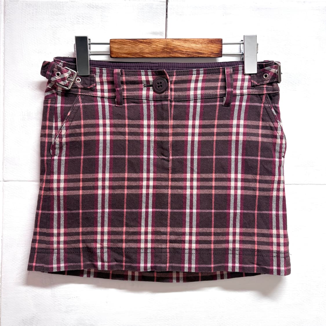 버버리 핑크 펑크 미니 스커트  상품이미지1