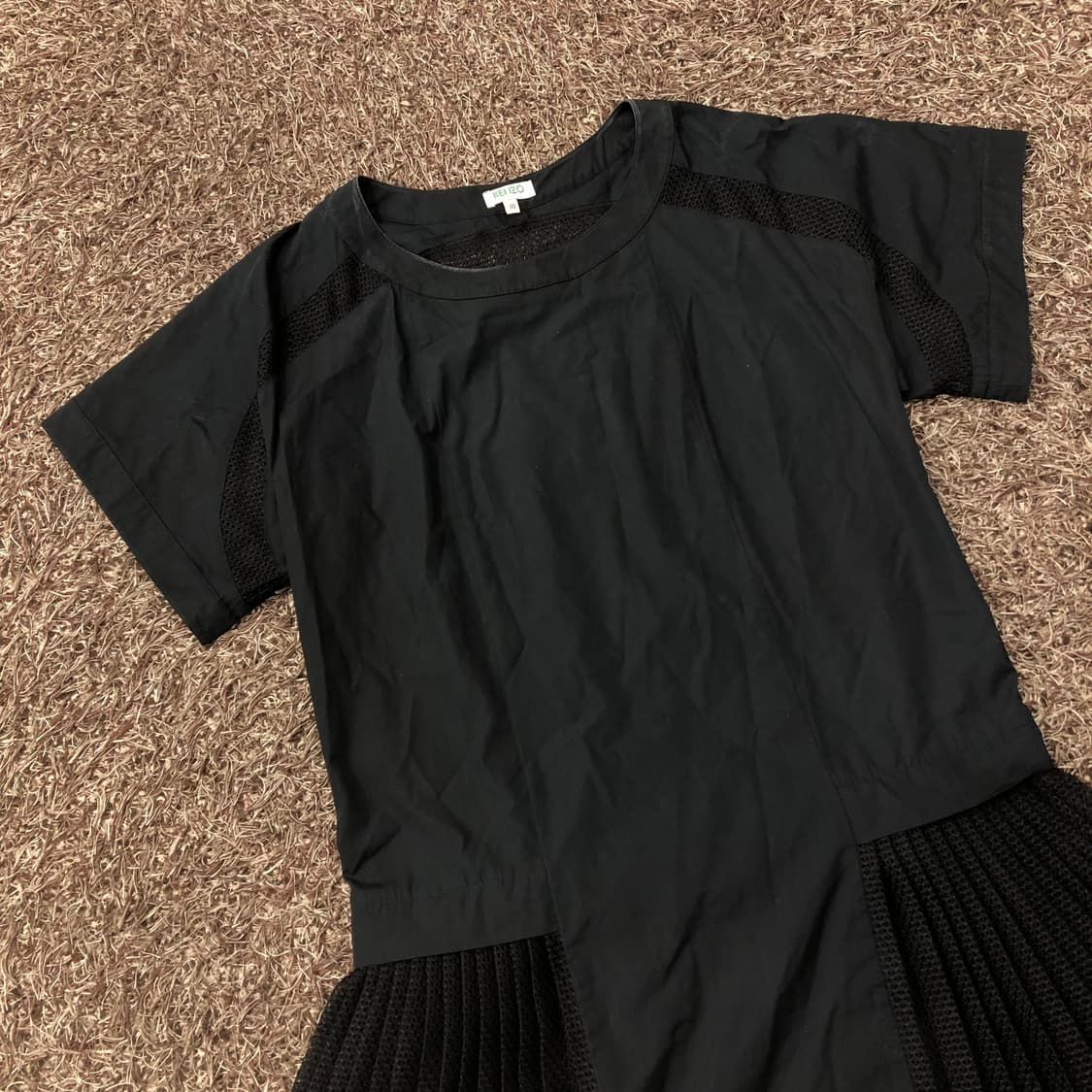 38 겐조 플리츠 반팔 원피스 55-66 상품이미지2