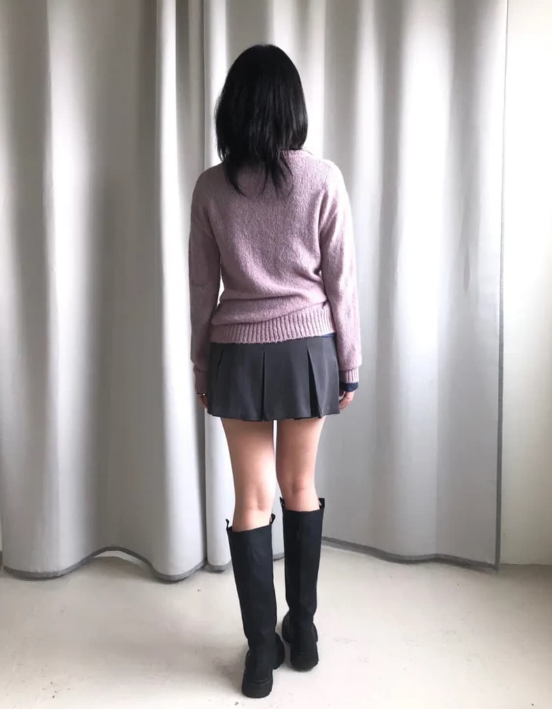 그린씨 mini pleats skirt s [gray] 상품이미지3