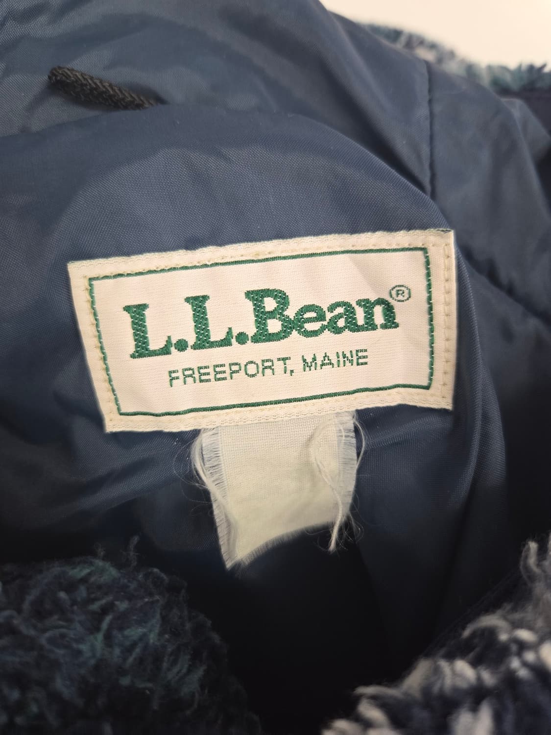 L.L.Bean (엘엘빈) 빈티지 노르딕 패턴 보아 후리스 후드 코트 상품이미지8