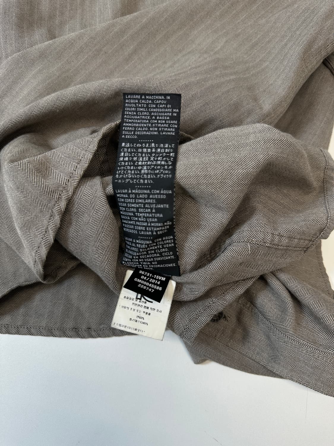 할리데이비슨 브라운 헤링본 셔츠  상품이미지5