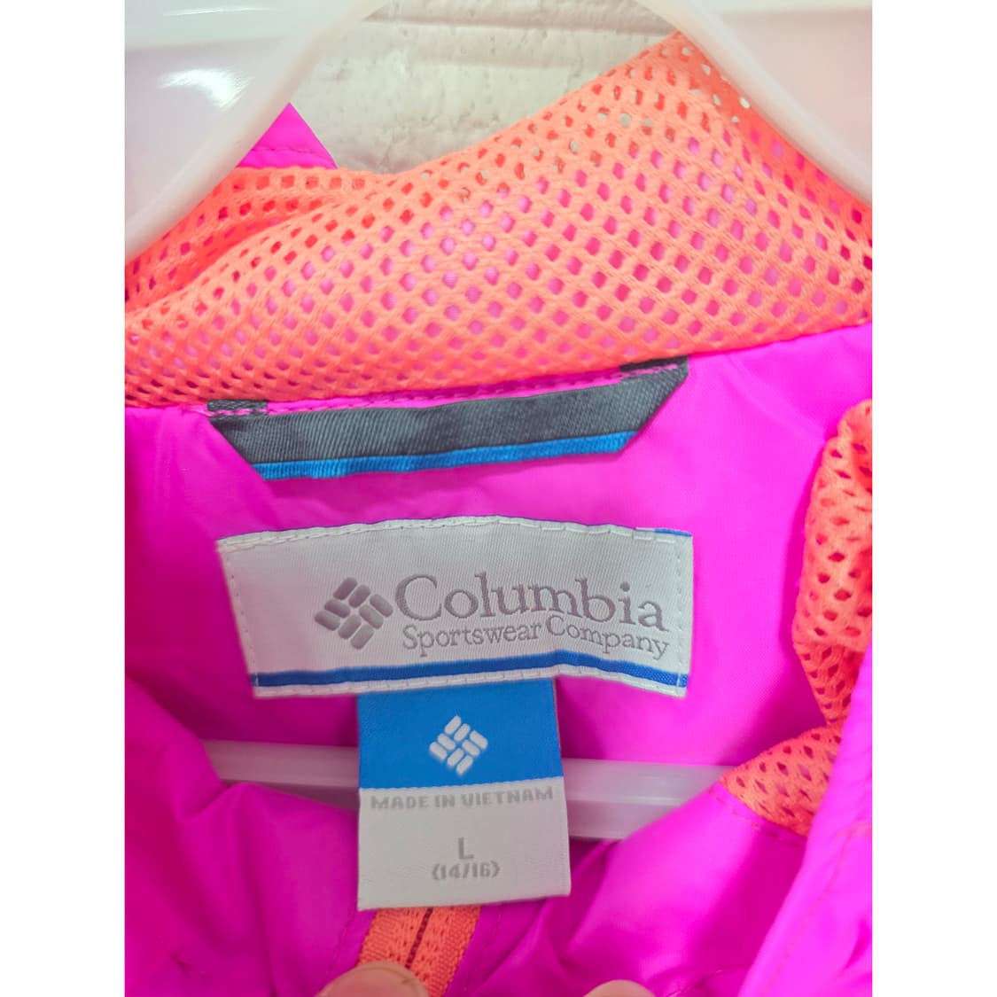콜롬비아 핑크 바람막이 L fdb 상품이미지2