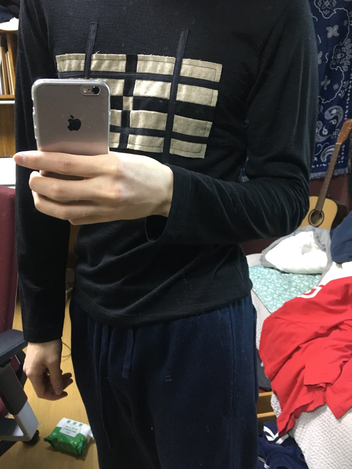 꼼데가르송 울 패치워크 니트 상품이미지9