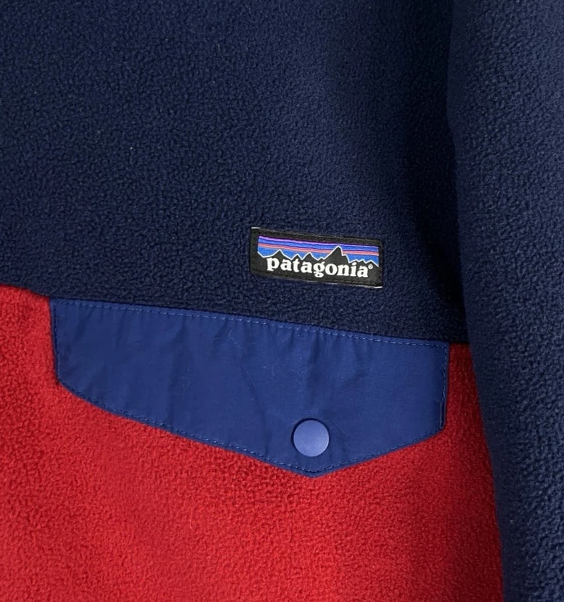 10s 파타고니아 신칠라 스냅-T 네이비/레드/블루 상품이미지3