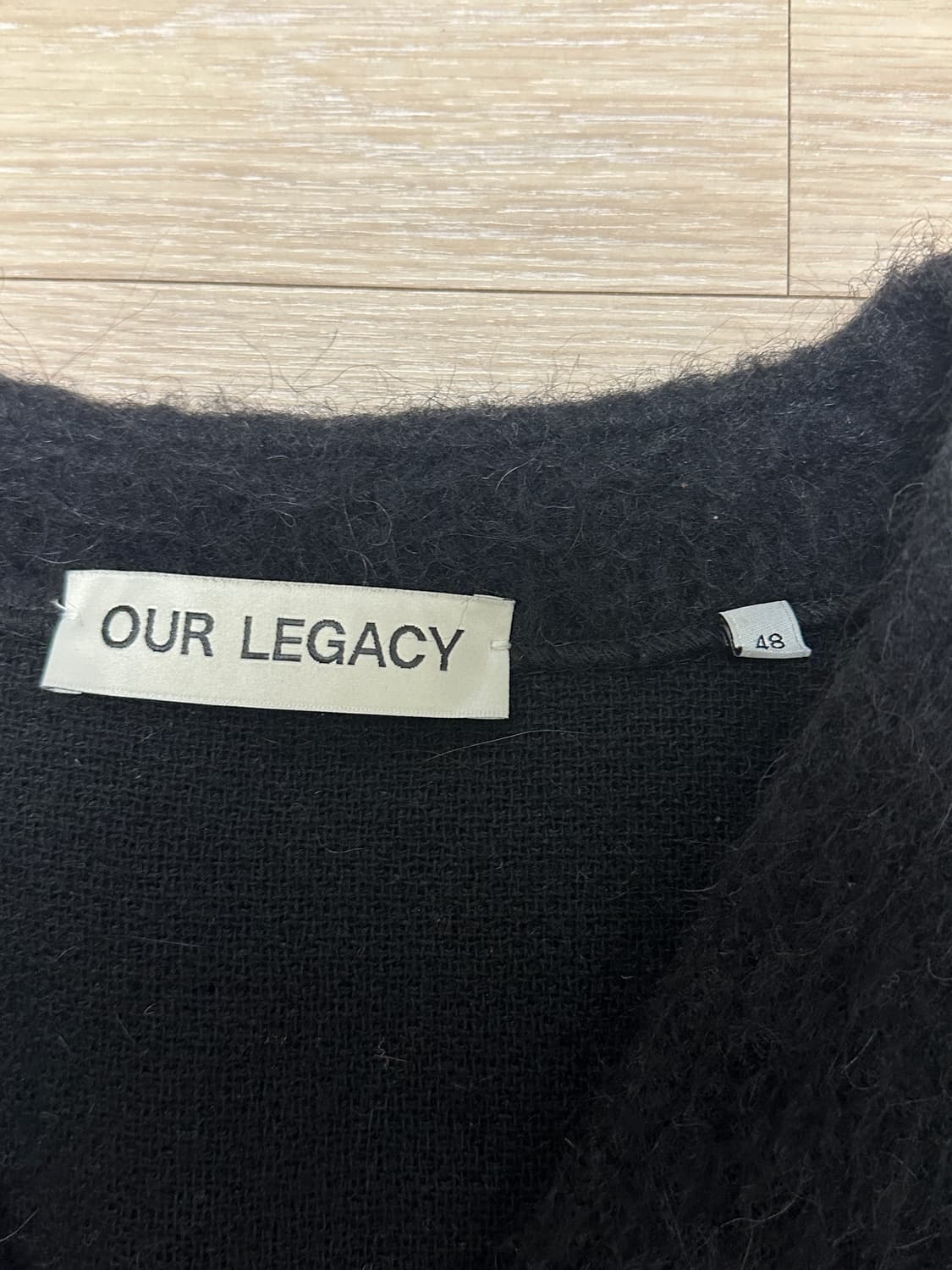 아워레가시 블랙 모헤어 가디건 48 상품이미지3