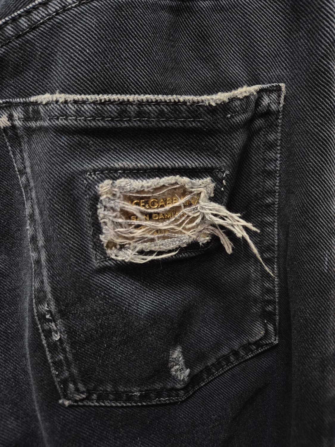 돌체앤가바나  흑청 데님 백화점판 상품이미지3