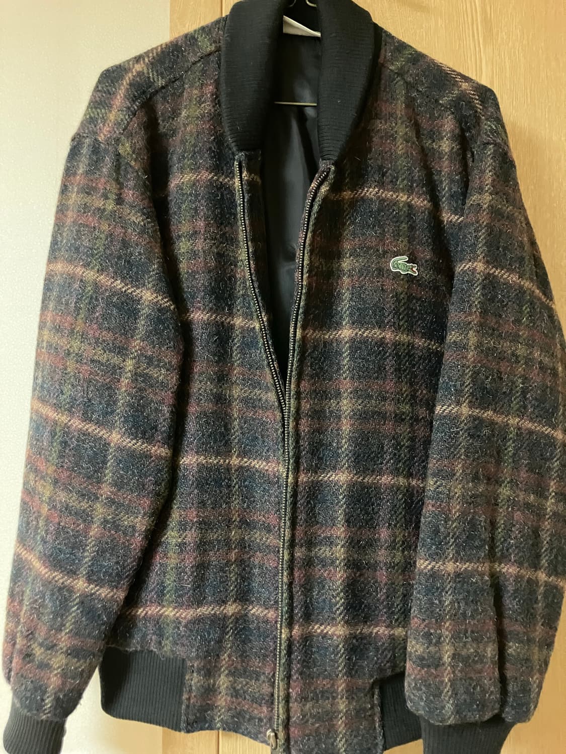 라코스테 빈티지 체크 자켓 95-100 상품이미지1