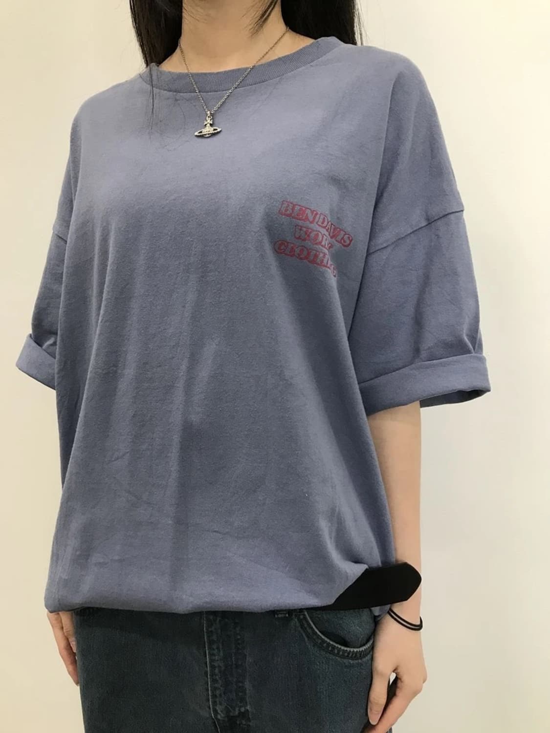 Ben Davis Back Print Gorilla Tee Blue 상품이미지3