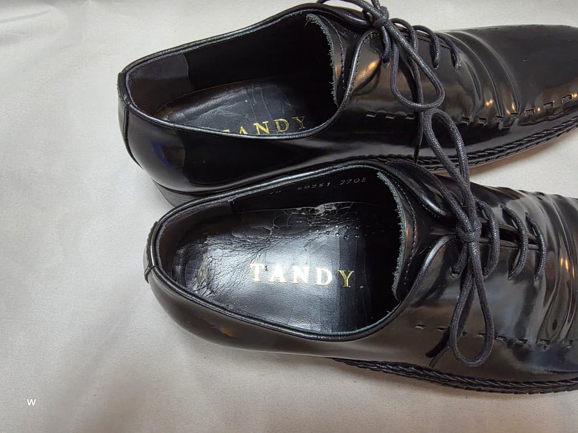 TANDY탠디 블랙 에나멜 남성 구두 [270mm] 상품이미지8