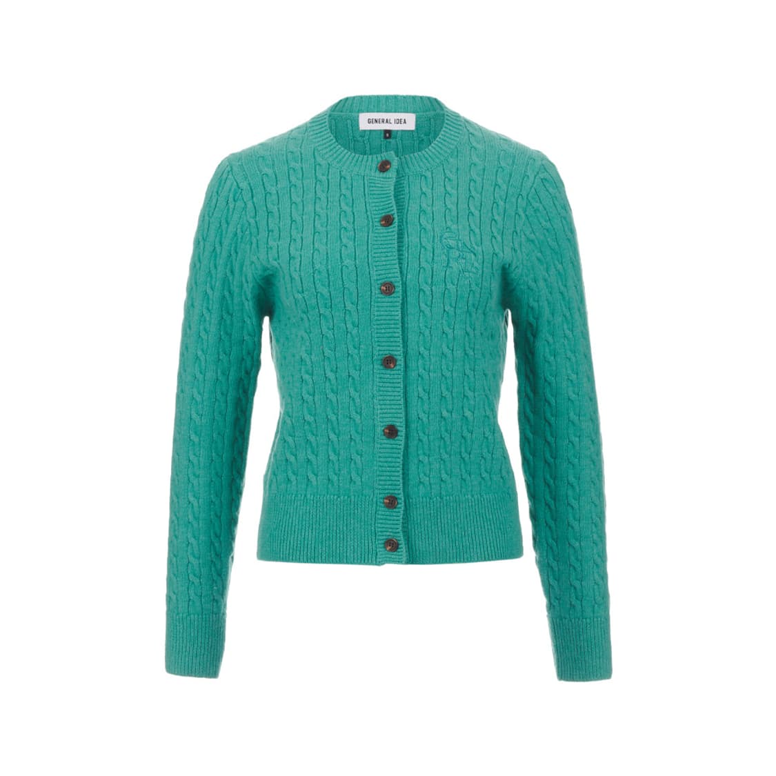 제너럴 아이디어 우먼 걸 케이블 가디건 민트 S  상품이미지4