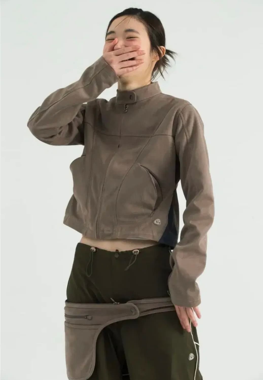 스마트어반유즈풀 코이세이오 suu 벨트 스웨이드 자켓 상품이미지2