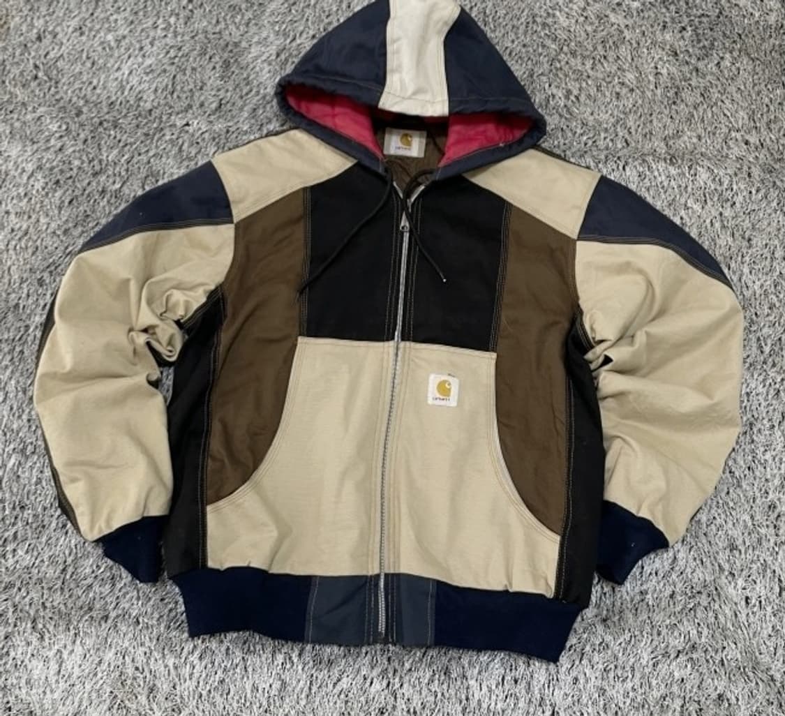 칼하트 컬러블록 후드 자켓 105/XL 상품이미지1