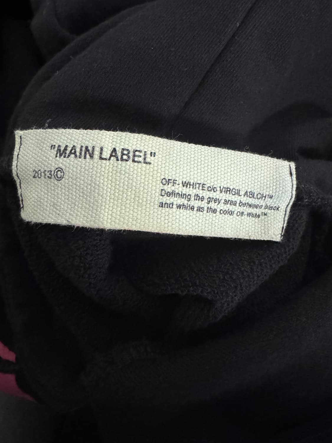 오프화이트 그라데이션 빈티지 커스텀 후드티 L 상품이미지3