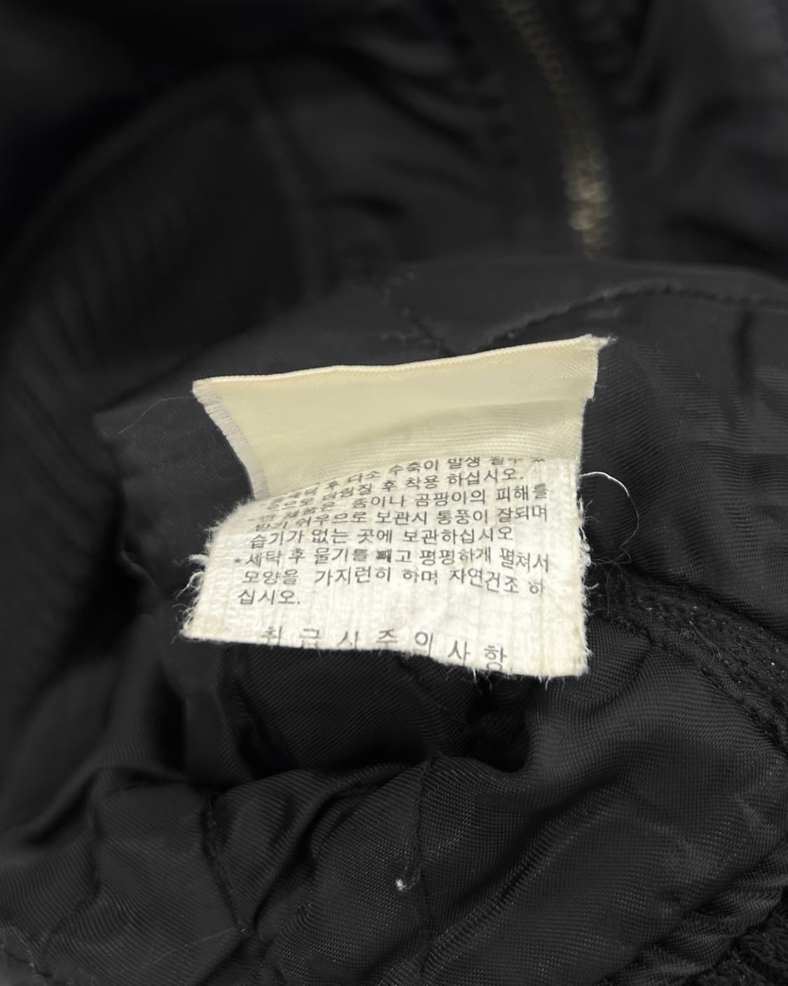 도크 DOHC 00s 나일론쉘 바이커 퀼티드 경량 패딩 자켓 블랙 상품이미지8