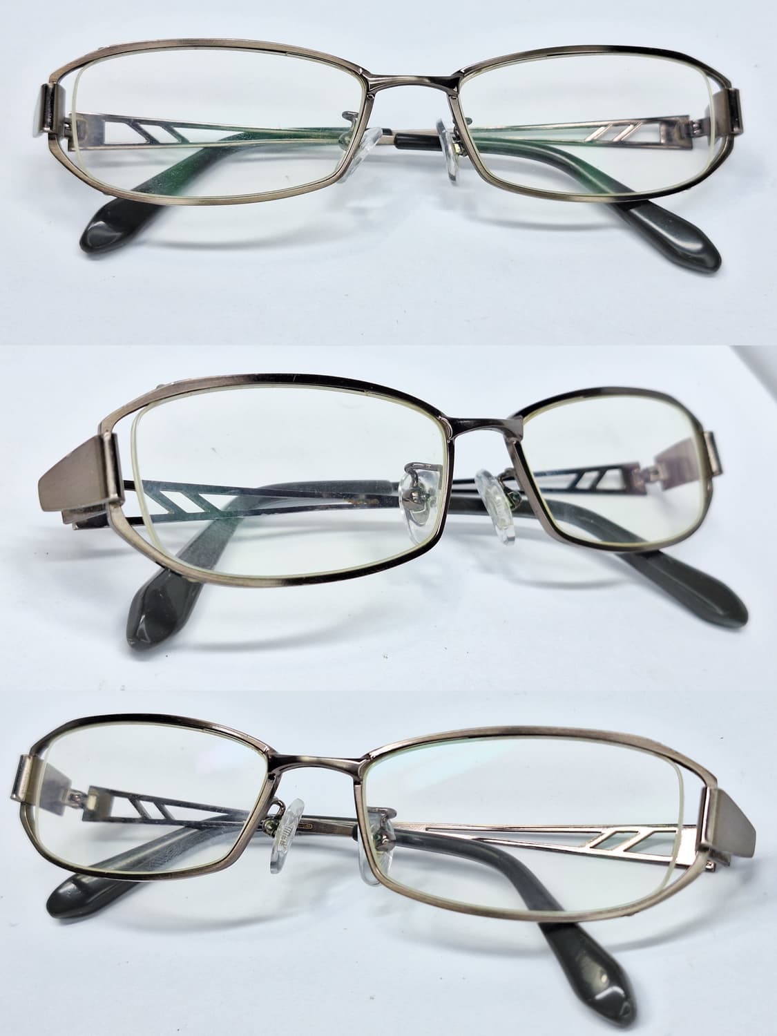 OWNDAYS 실버 메탈 2포인트 안경테 일본 수입 빈티지 클래식 레트로 상품이미지2