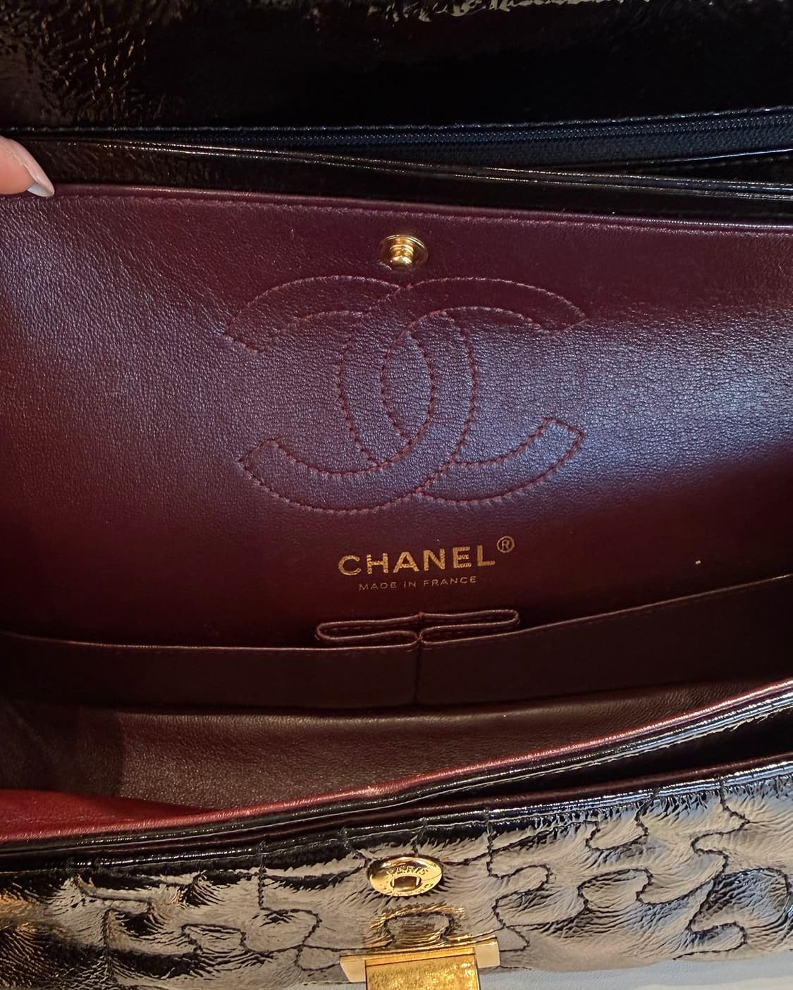 샤넬 블랙 2.55 퍼즐 직소 더블 플랩백 상품이미지8