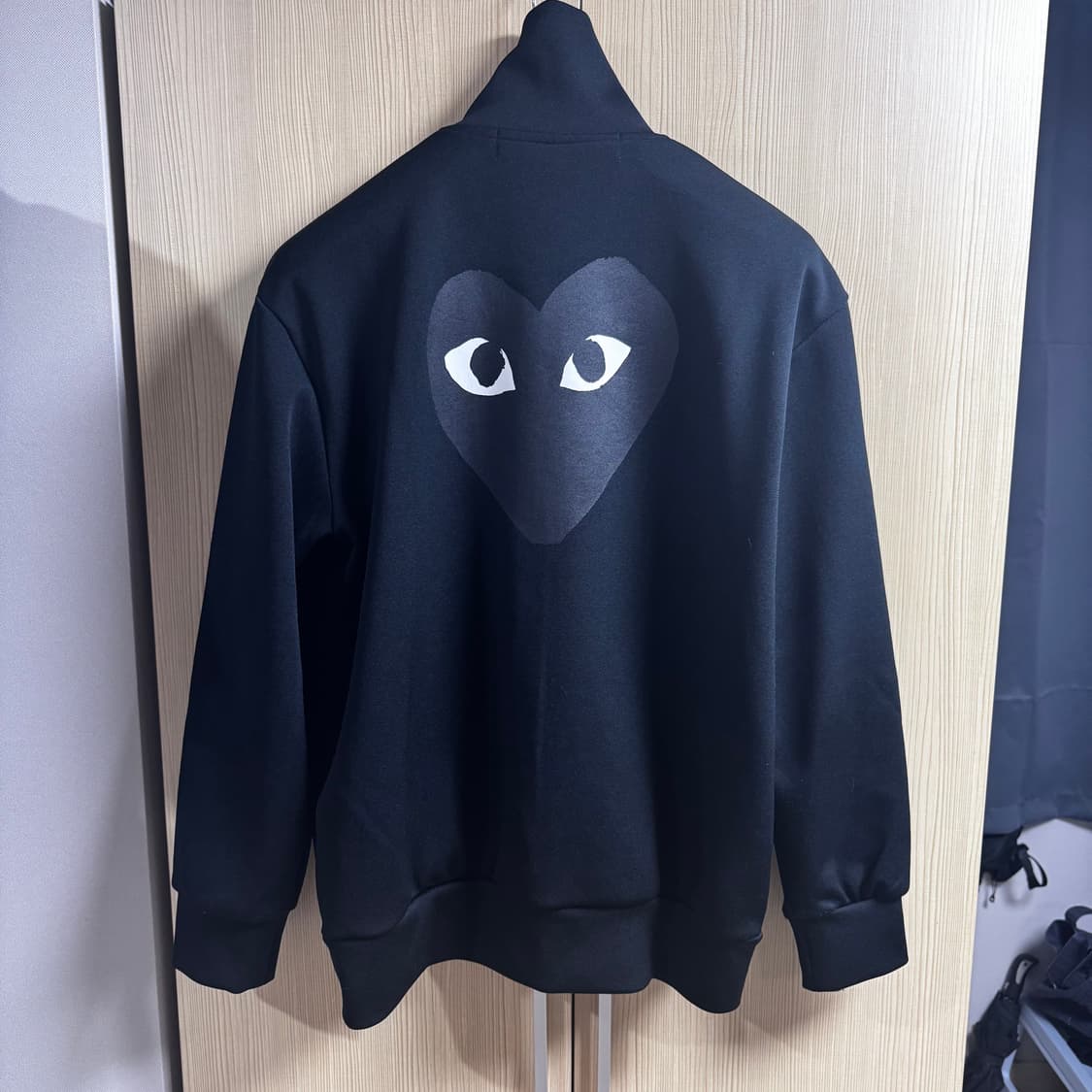 [XL] 꼼데가르송 집업 져지 블랙 상품이미지2