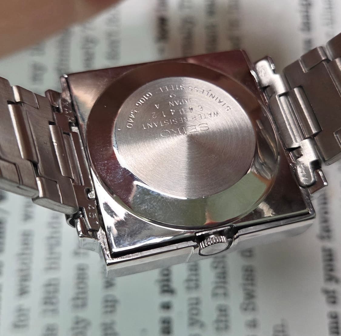 레어] 빈티지 세이코 액투스SS 테레비 블루 그라데이션 한자 데이데이트  상품이미지6