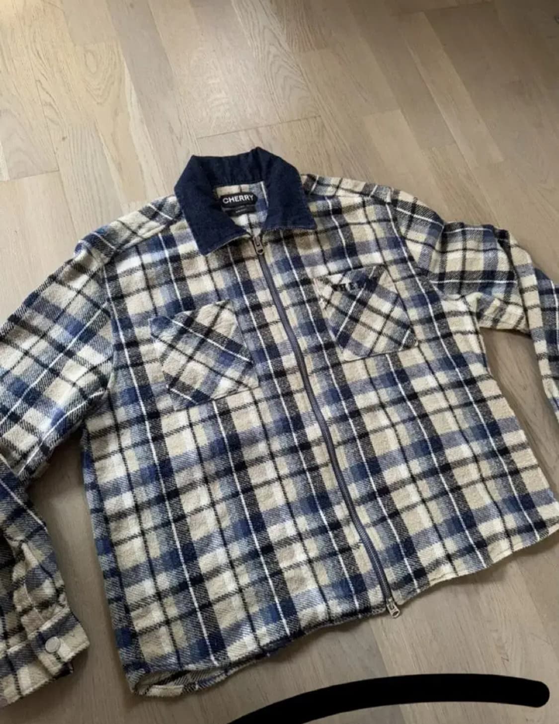 cherry la plaid zip shirt s 상품이미지1