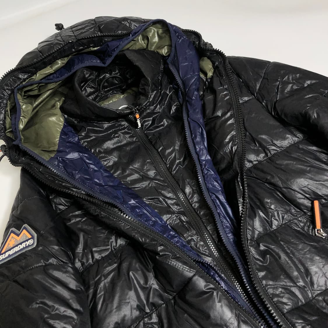 슈퍼드라이 3중 지퍼 패딩 s 상품이미지4