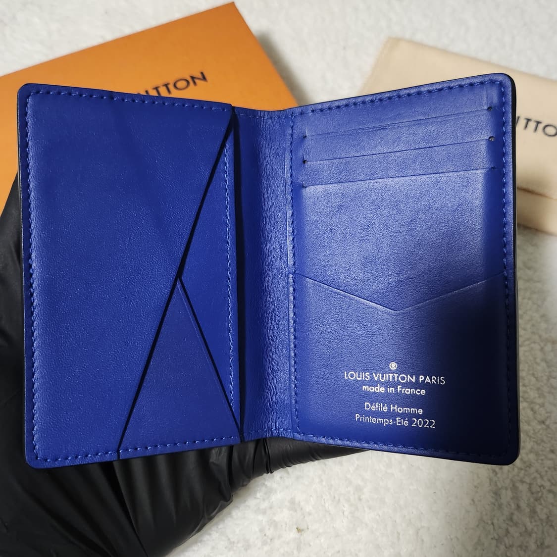 [한정판/풀구성]루이비통 토뤼옹 오거나이저 카드지갑 블루 그린 상품이미지4