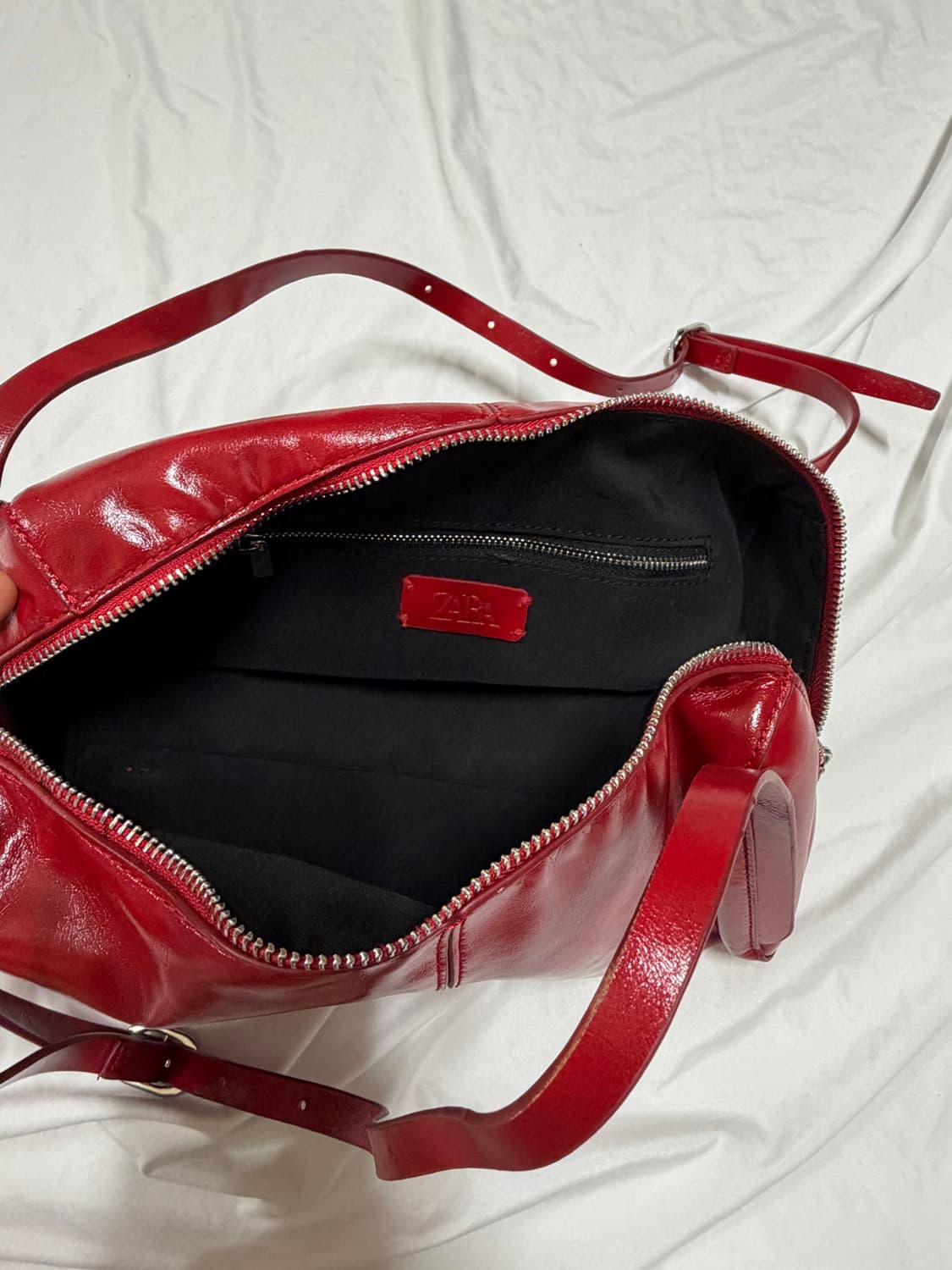 자라 레드 볼링백 상품이미지3